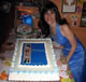 The cover was also reproduced – in edible frosting – on this gorgeous cake.